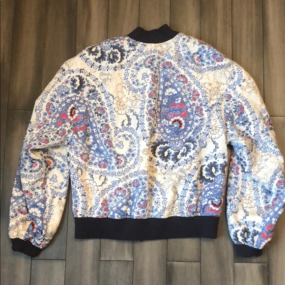Free People Printed Bomber Jacket - Picture 8 of 10
